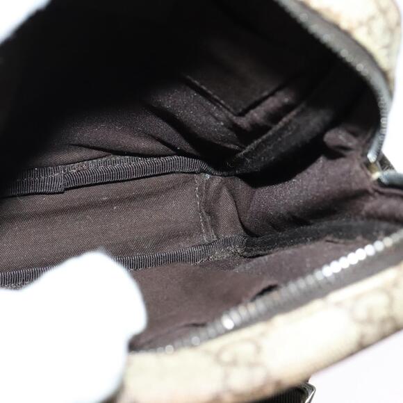 GUCCI GG Supreme Shoulder Bag Pvc Beige Silver - Picture 16 of 16